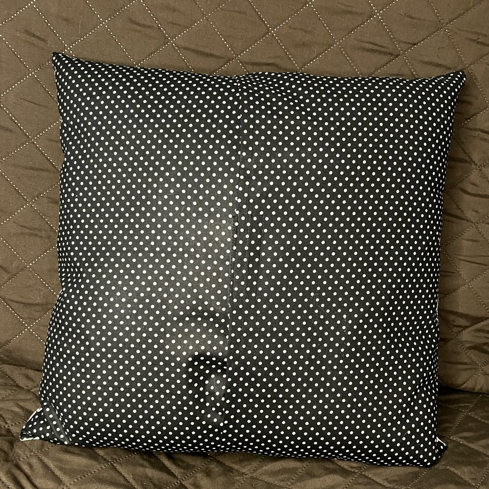 Hand Crafted Accent Pillow Cover 18”x18” Throw Pillow Cover Only Black White - Picture 2 of 5